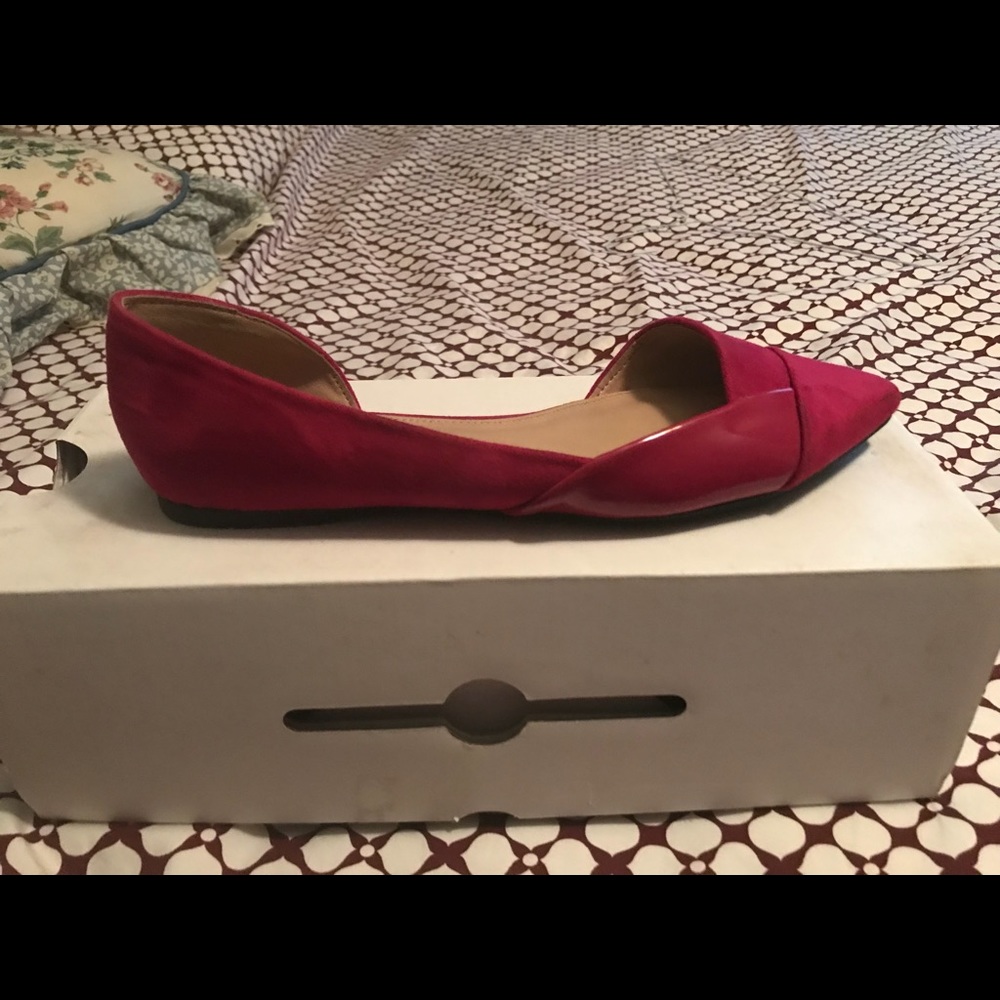 Fuschia Aldo flats